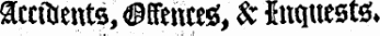 accidents, 4^£feiuesJ, & $nquest&