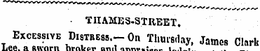 TIIAMES-STREET . Excessive Distress.-On ...