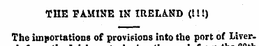 THE FAMINE IN IRELAND (tl!) The importat...