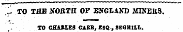 , "1 10 TAB 2T0BTH OF ENGLAND MINERS. TO...