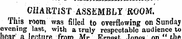 CHARTIST ASSEMBLY ROOM. This room was fi...