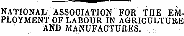 NATIONAL ASSOCIATION FOR, TIIE EMPLOYMEN...