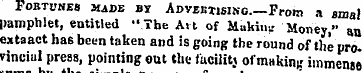 FoBTt'MES made bv Adveehsinc— From a sma...