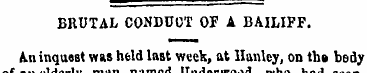BRUTAL CONDUCT OF A BAILIFF. An inquest ...