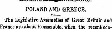 POLAND AND GREECE. The Legislative Assem...