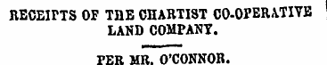 RECEIPTS OF TRB CHARTIST CO-OPERATIVE LA...