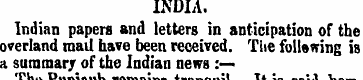 INDIA. Indian papers and letters in anti...