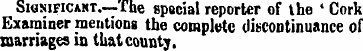 Significakt.—fhe special reporter of the...