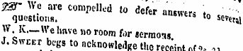 1ST We arc compelled to defer answers i„...