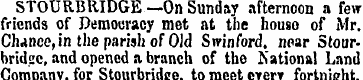 STOURBRIDGE —On Sunday afternoon a few f...