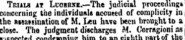 Trials at Luobrxs.—The judicial proceedi...