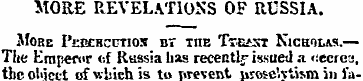 MORE REVELATIONS OF RUSSIA. More PiasfHc...