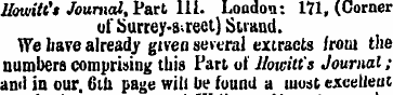 Hewitt's Journal, Part 111. London: 171,...