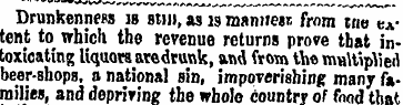 Drunkenness is Btm, as is maniiesi- from...