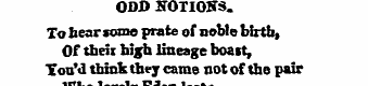 ODD 50TIOS.. To hear some prate of noble...