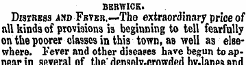 BERWICK. Disibbss and Fever.—Tho extraor...