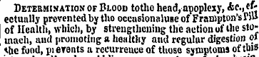Detebmwation of Blood tothe head, apople...