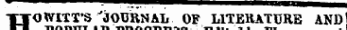 TTOWITT'S "JOURNAL OF LITERATURE AND