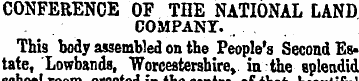 CONFERENCE OF THE NATIONAL LAND COMPANT....