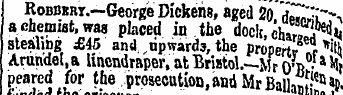 Robbkbt.—George Dickens, aged 20 dM^i>-x...