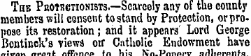 Thb Protectionists.—Scarcely any of the ...