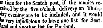 ¦ ¦ [ - I l [ r • y in time for the Scot...