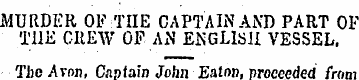 MURDER OF THE CAPTAIN AND PART OF THE CR...