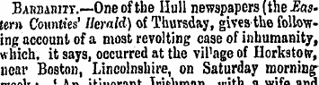 Barbaiutt.—Oneof the Hull newspapers (th...