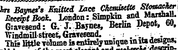 ire Barnes's Enitud Lace ChemuetU Stoaae...