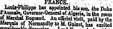 . FRANCE., lrtttu"HPbjHppe bas appointed...