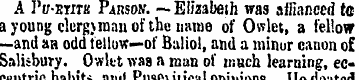 A Pcm-titu Parson. -—Elizabeth was affia...