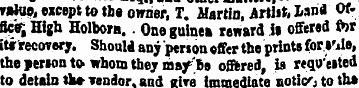 vatap, except to tbe owner, T. Martin, A...