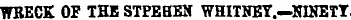 WRECK OF THB STPEHBX WHITNEY.—NINETY