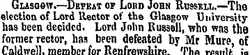 Glasgow.—-Defeat of Lohh John Russell.—T...
