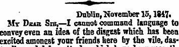 DuWin, November 15,1847. Mt Deas Sis,—I ...