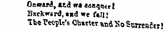 OawarJ, tK& w« «B4&gt;!4r! Backward, ind we f«ll j The ?eopVs Charter and So Snjresfier '