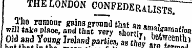 THE LONDON C0NPEDER ALISTs 7~ - The rumo...