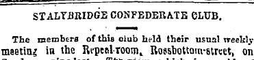 STALTBRIDGE CONFEDERATE eiAJB . The memb...
