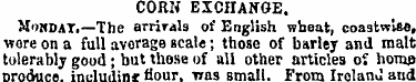 CORN EICnANGE . MohdaT.—The arrirals of ...