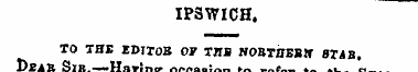 IP3WICH. TO THE EDITOR OF THS NOBTHEBW S...
