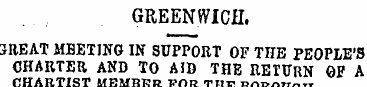 GREENWICH. GREAT MEETING IN SUPPORT OF T...