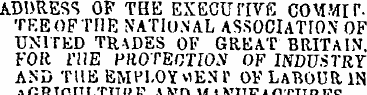 ADDRESS OP THE EXECUTIVE COMMITTKE OF TH...