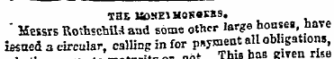 THE a>MElH0K«B9. ' Messrs RothschuM and ...