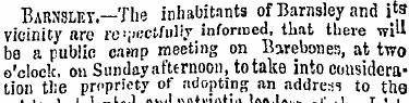 Barnsley—The inhabitants of Barnsley and...