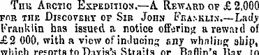 Tnu Arctic Expedition.—A Reward of £ 2,0...