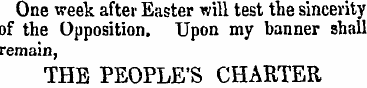 One week after Easter will test the sinc...