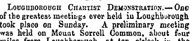 Loughborough Chartist Demonstration.— On...