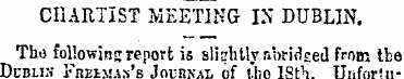CHARTIST MEETING IN DUBLIN. The followin...