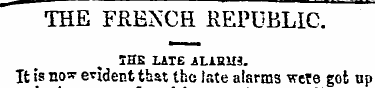 THE FRENCH REPUBLIC. THE LITE AL1BH3. It...