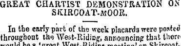 GREAT CHARTIST DEMONSTRATION ON SIURCOAT...